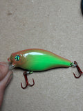 Cherry lime GLOW minnow lure